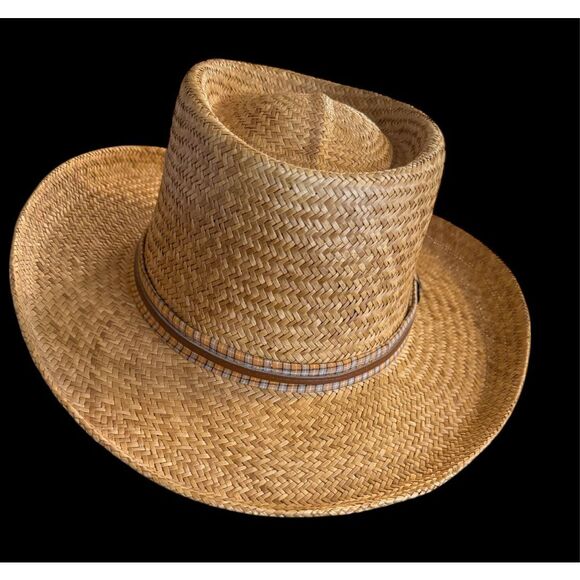 Panama Jack Straw Hat Interior Sweat Band Sun Protection Golf Outdoors Beach - Picture 8 of 12